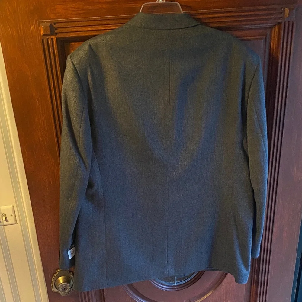 Mazzoni Men’s 46R Gray Herringbone Sport Coat Blazer NWT Jacket 46 Regular